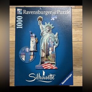 18 x 42 “Statue of Liberty-Silhouette” 1000 Piece Ravensburger Puzzle #16 151 5